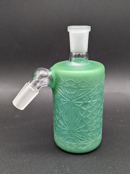 Cheech Glass - Milky Frosted Ash Catcher 14mm 45 Degree - Meech Madness Smoke Shop