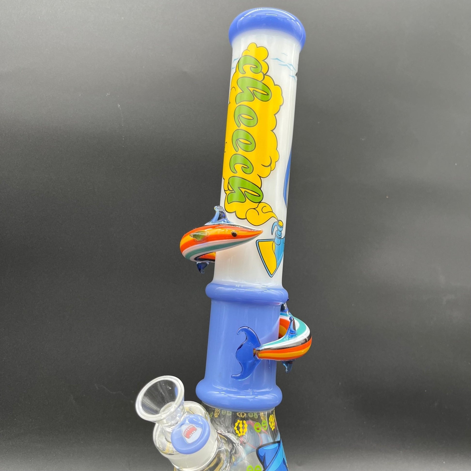 Cheech Glass - Sharknado Beaker Water Pipe - Meech Madness Smoke Shop