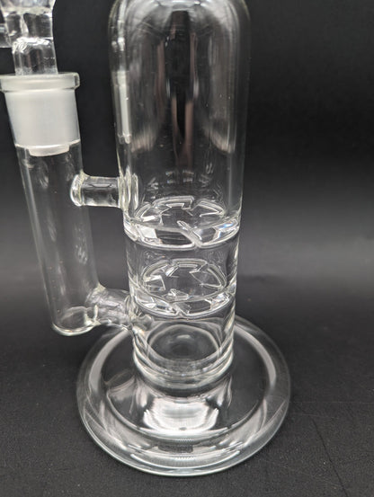 Clear 10" Mini Shredder Dual Turbine Bong - Meech Madness Smoke Shop