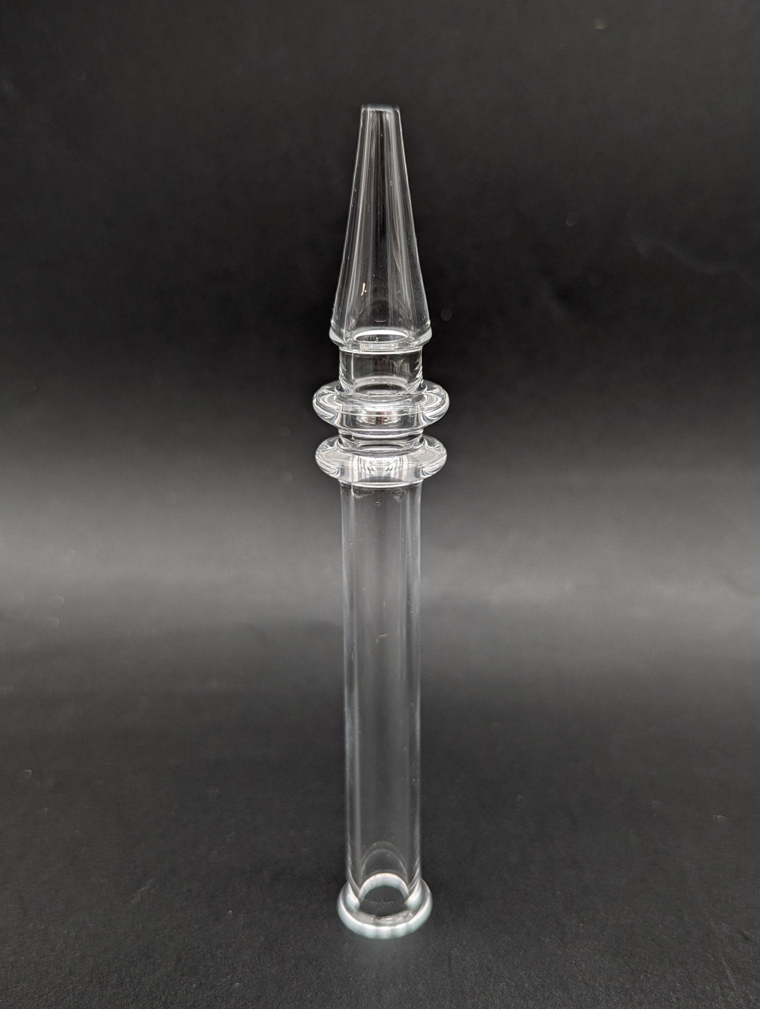 Clear Quartz One Piece Dab Straw - Meech Madness Smoke Shop