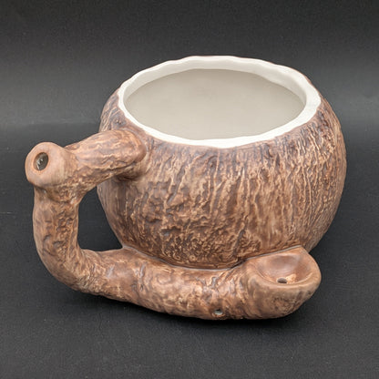 Coconut Ceramic Mug + Pipe Combo