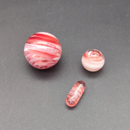 Color Swirl Marble + Pill Set for Terp Slurpers - Avernic Smoke Shop