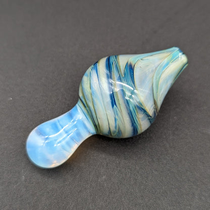 Color Worked Heady Bubble Caps - By Homie G Glass - Meech Madness Smoke Shop