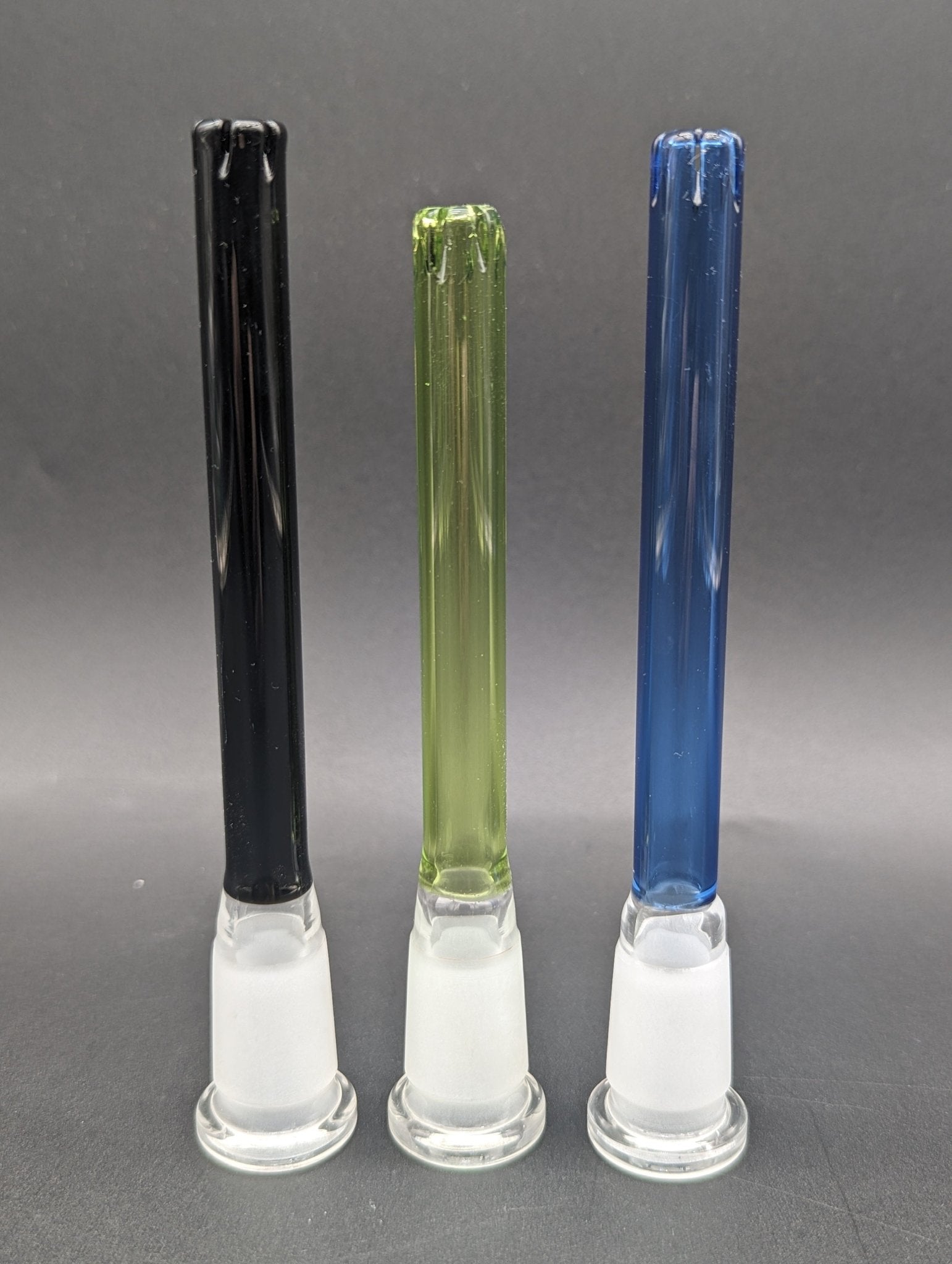 Colored Glass Slitted Downstems - Meech Madness Smoke Shop
