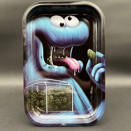 Cookie Monsta Medium Rolling Tray | 7" x 11" - Meech Madness Smoke Shop