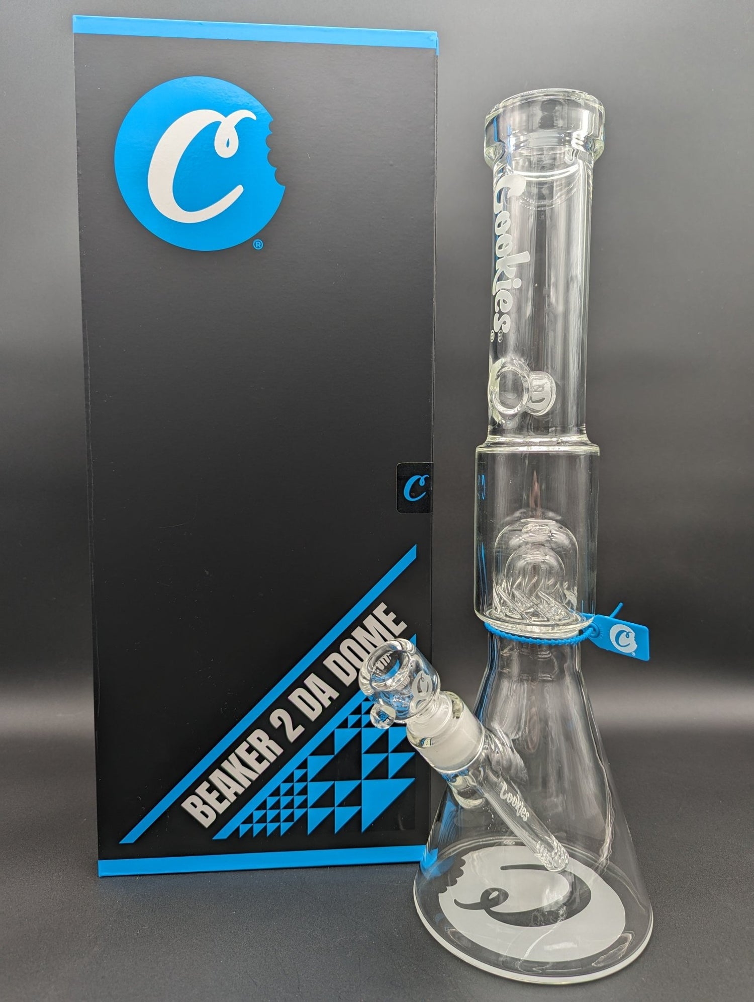 Cookies 2 Da Dome Beaker Glass Water Pipe | 17" | 14mm F - Meech Madness Smoke Shop