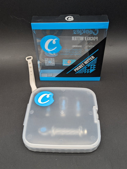 Cookies Pocket Hitter 3 - in - 1 Glass Chillum & Tip Kit | 4" - Meech Madness Smoke Shop