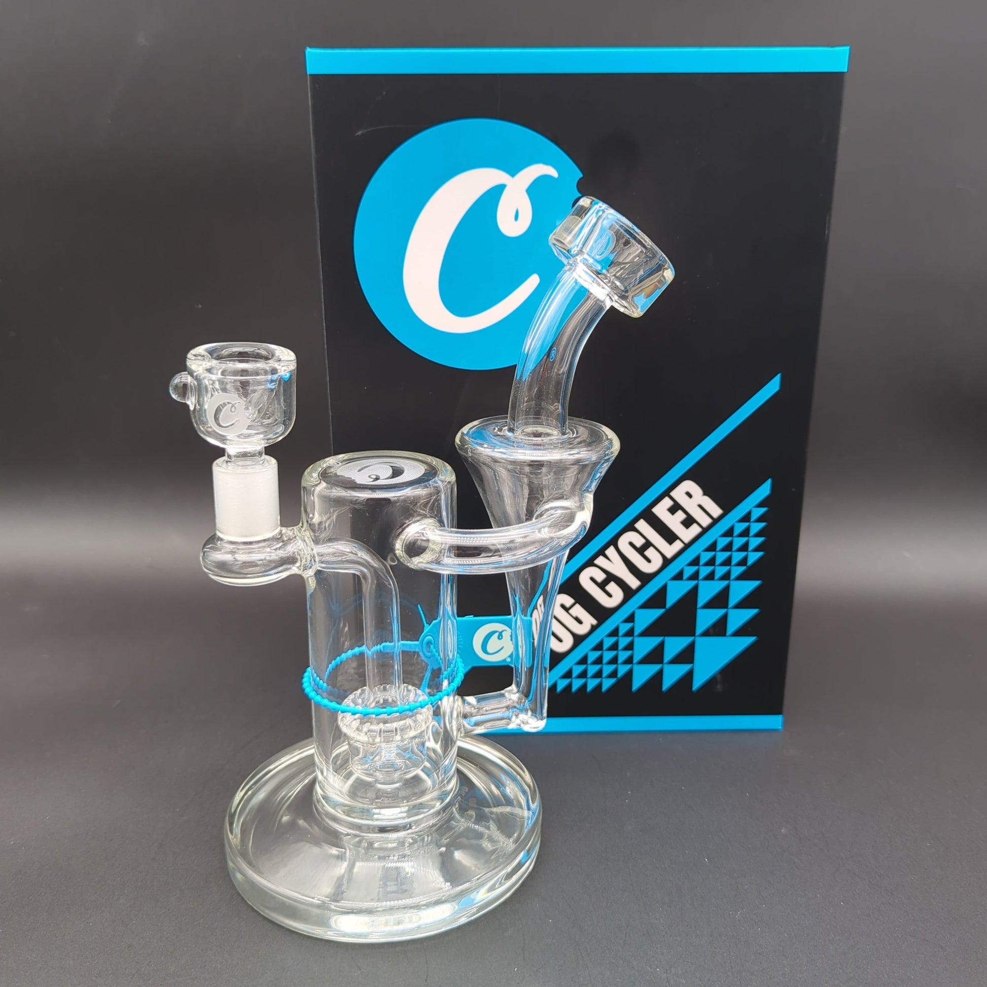Cookies Recycler Glass Water Pipe | 8.75" | 14mm from Avernic Smoke Shop at  Meech Madness Smoke Shop
