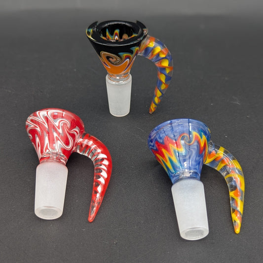 Curved Claw Bowl Piece 14mm Assorted Colors-Avernic Smoke Shop