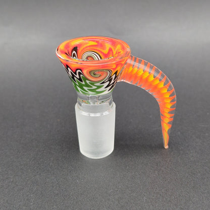 Curved Claw Bowl Piece 18mm - Assorted Colors - Meech Madness Smoke Shop