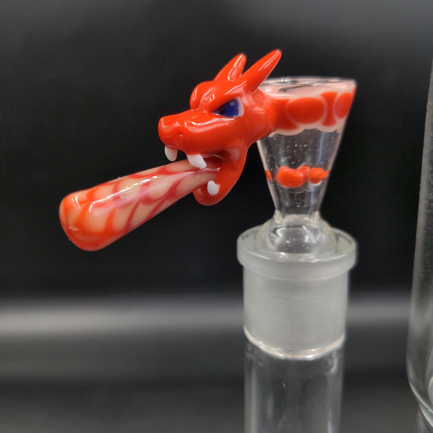 Custom UV Fire Dragon Bowl Slide 18mm - Avernic Smoke Shop