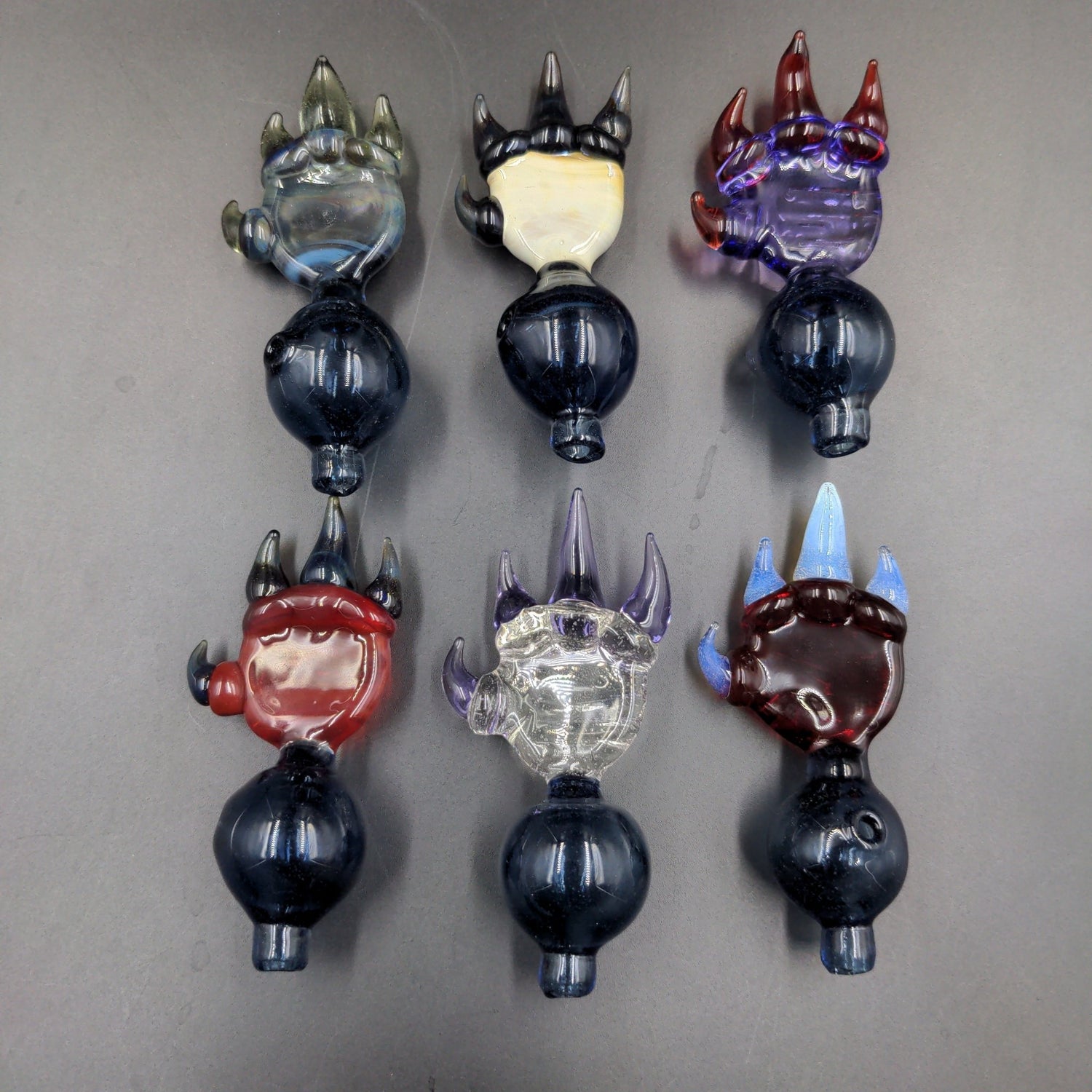 Demon Claw Bubble Caps - By Phantomz Glass - Meech Madness Smoke Shop