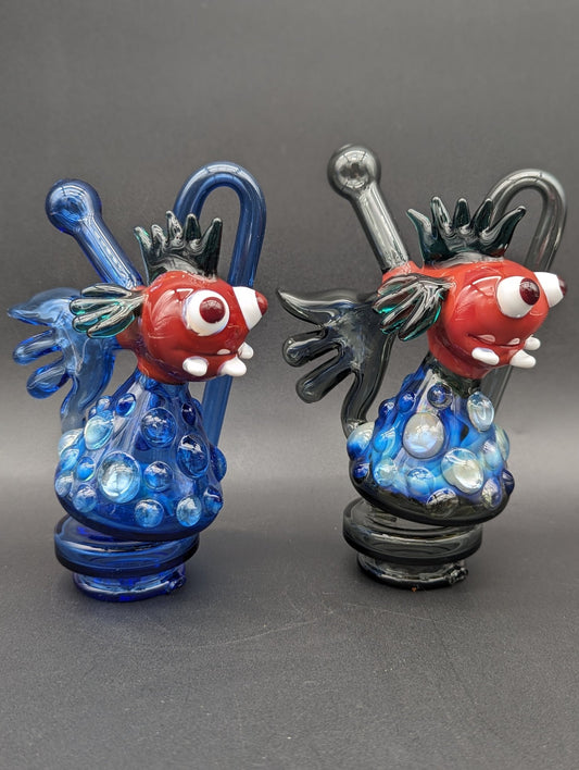 Derpy Fish Puffco Peak Glass Attachment - Meech Madness Smoke Shop