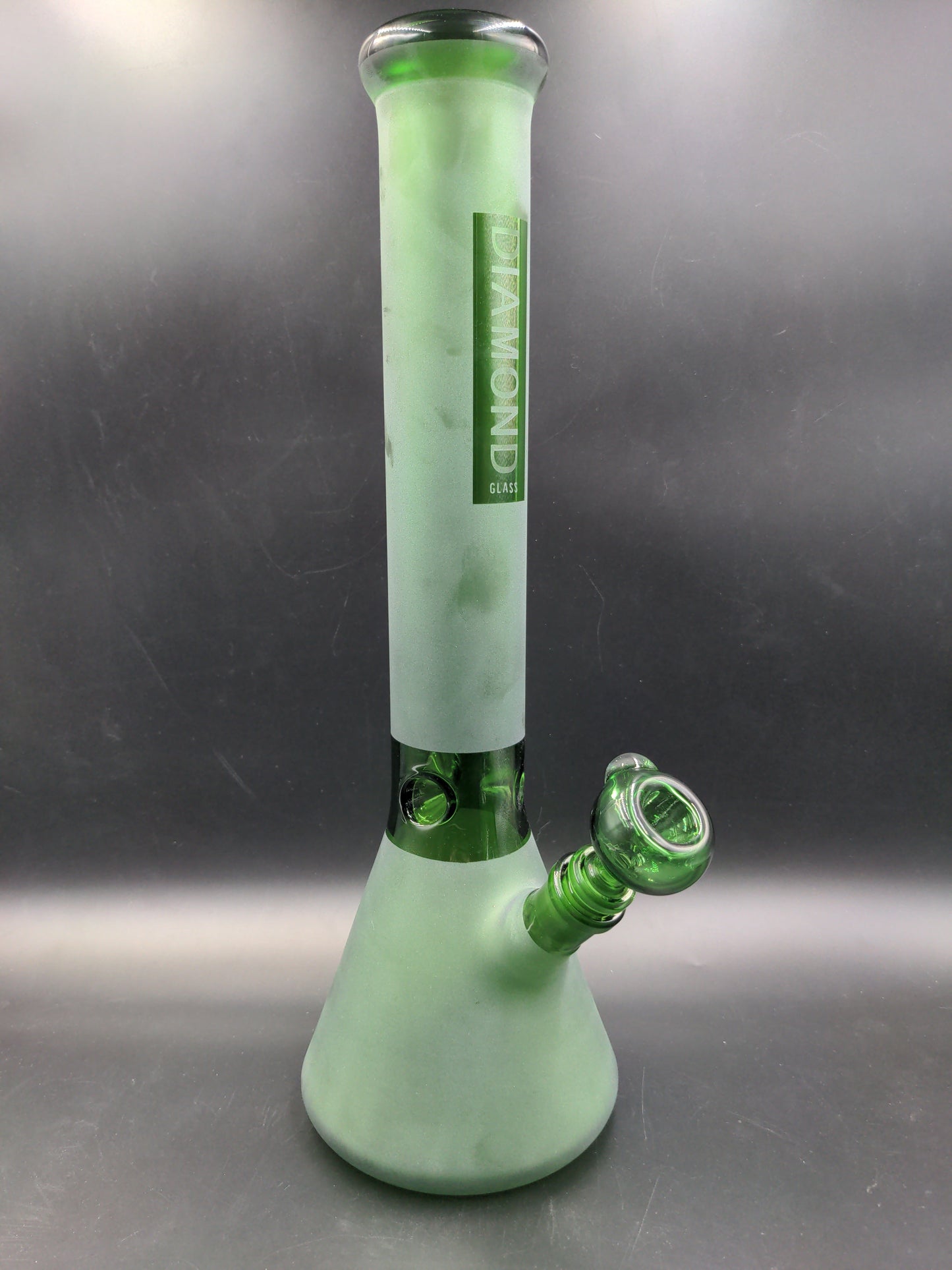 Diamond Glass Beaker Water Pipe - 15.5" / 14mm-Avernic Smoke Shop