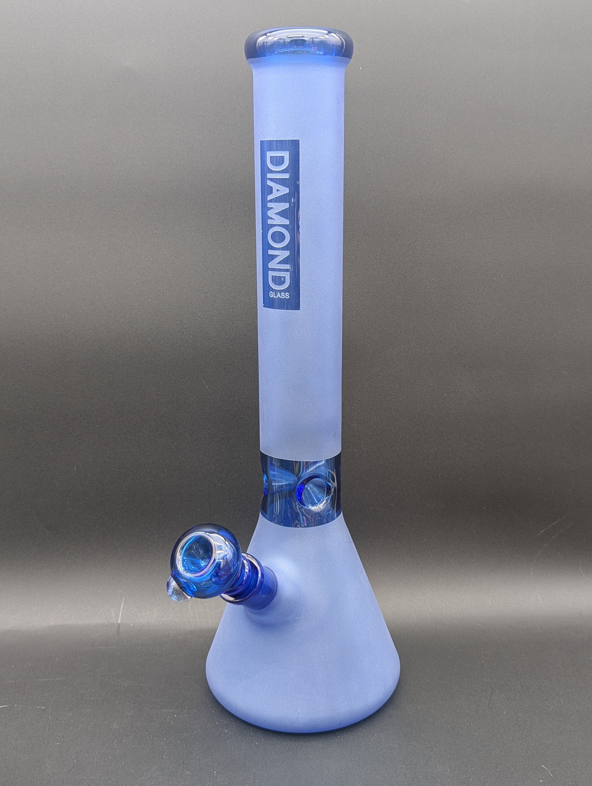 Diamond Glass Beaker Water Pipe - 16" / 14mm-Avernic Smoke Shop