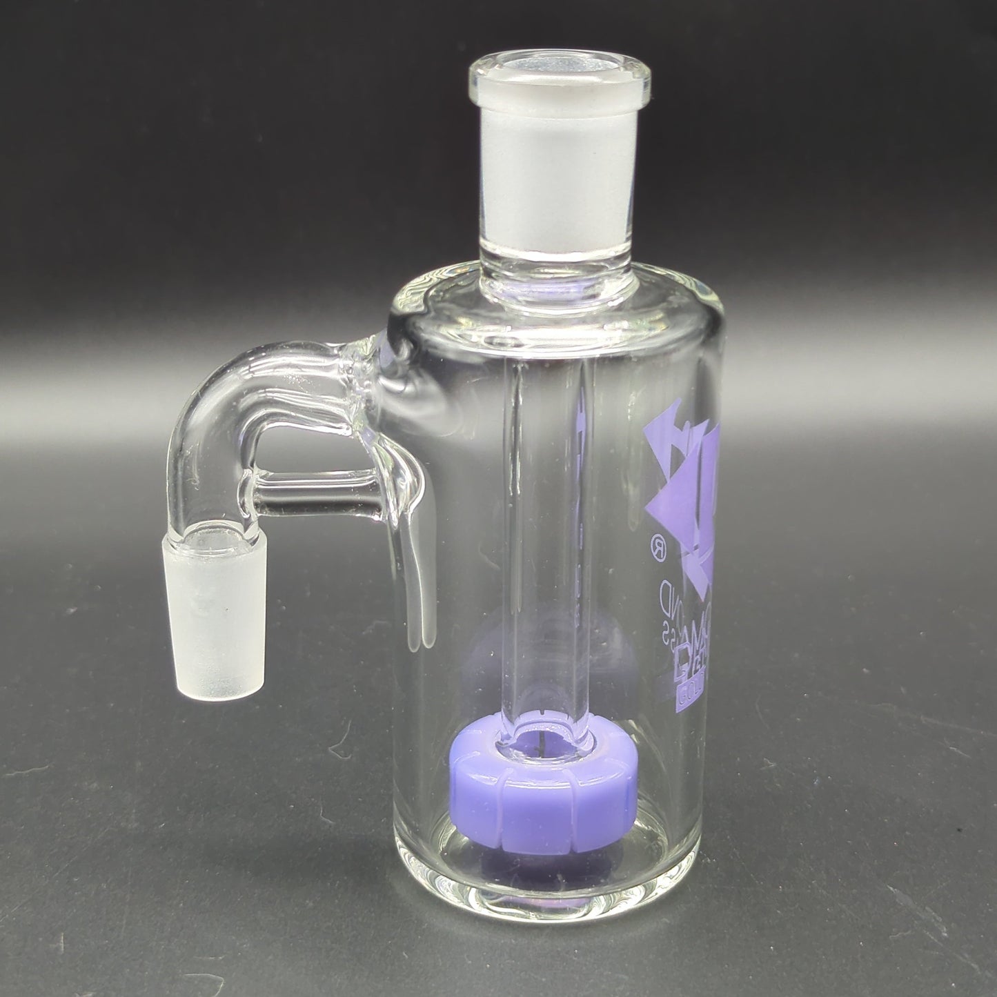 Diamond Glass Diamond Jewel Ash Catcher | 14mm 90 Degrees - Avernic Smoke Shop