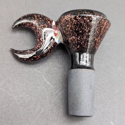 Dichroic Moon Handle Glass Bowls 14mm-Avernic Smoke Shop