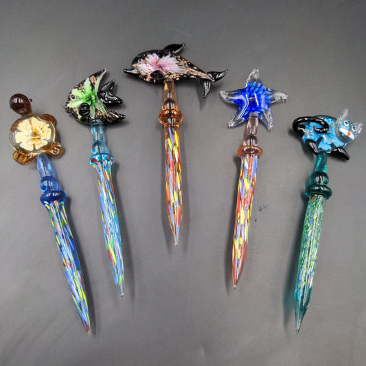 Dichronic Glass Animal Dab Tools - Meech Madness Smoke Shop
