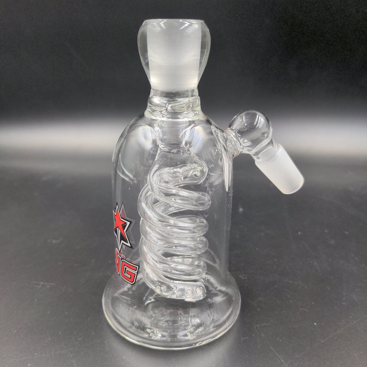Double-Coil Diffuser Ash Catchers - 14mm 45 Degrees-Avernic Smoke Shop