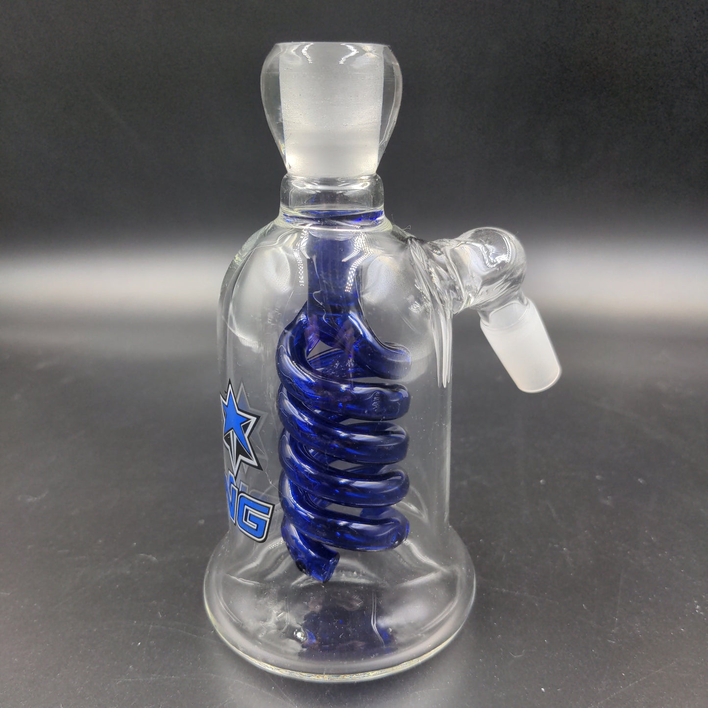 Double-Coil Diffuser Ash Catchers - 14mm 45 Degrees-Avernic Smoke Shop