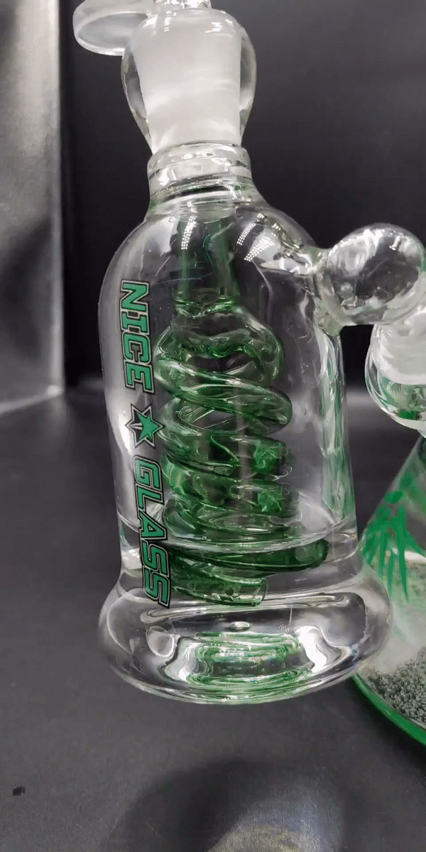 Double-Coil Diffuser Ash Catchers - 14mm 45 Degrees-Avernic Smoke Shop