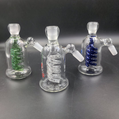 Double-Coil Diffuser Ash Catchers - 14mm 45 Degrees-Avernic Smoke Shop