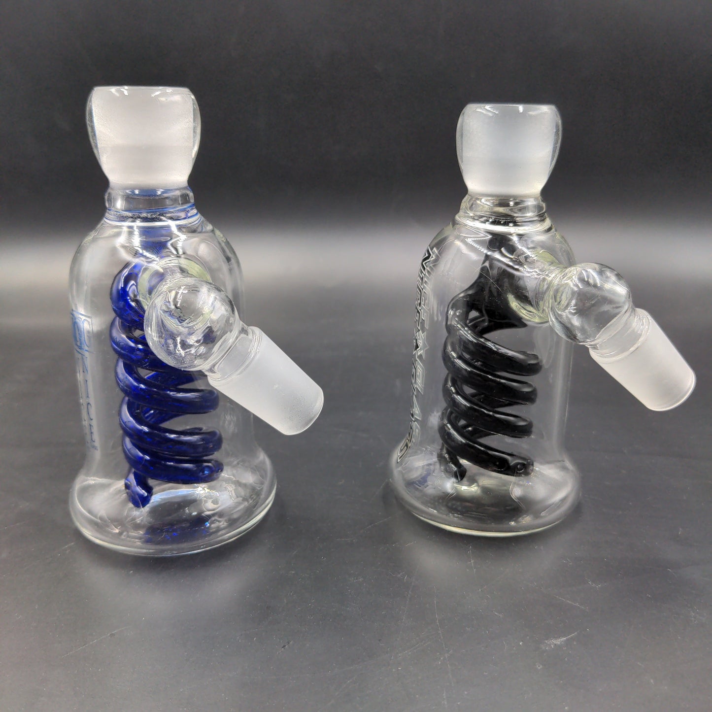 Double-Coil Diffuser Ash Catchers - 18mm 45 Degrees-Avernic Smoke Shop