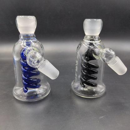 Double-Coil Diffuser Ash Catchers - 18mm 45 Degrees-Avernic Smoke Shop