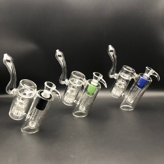 Dual Chamber Bubbler w/ 8-Arm and Showerhead Perc - Avernic Smoke Shop