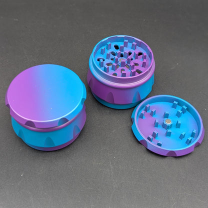Dual Color Gripped Grinder 63mm-Meech Madness Smoke Shop