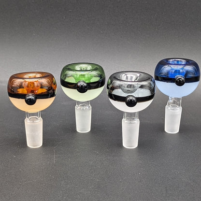 Dual Color Round Bowl Piece 14mm - Meech Madness Smoke Shop