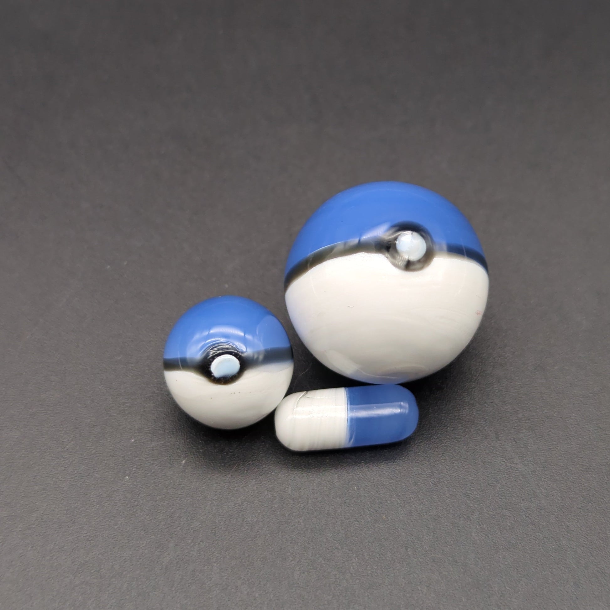 Dual Colored Ball Marble + Pill Sets for Terp Slurpers-Meech Madness Smoke Shop