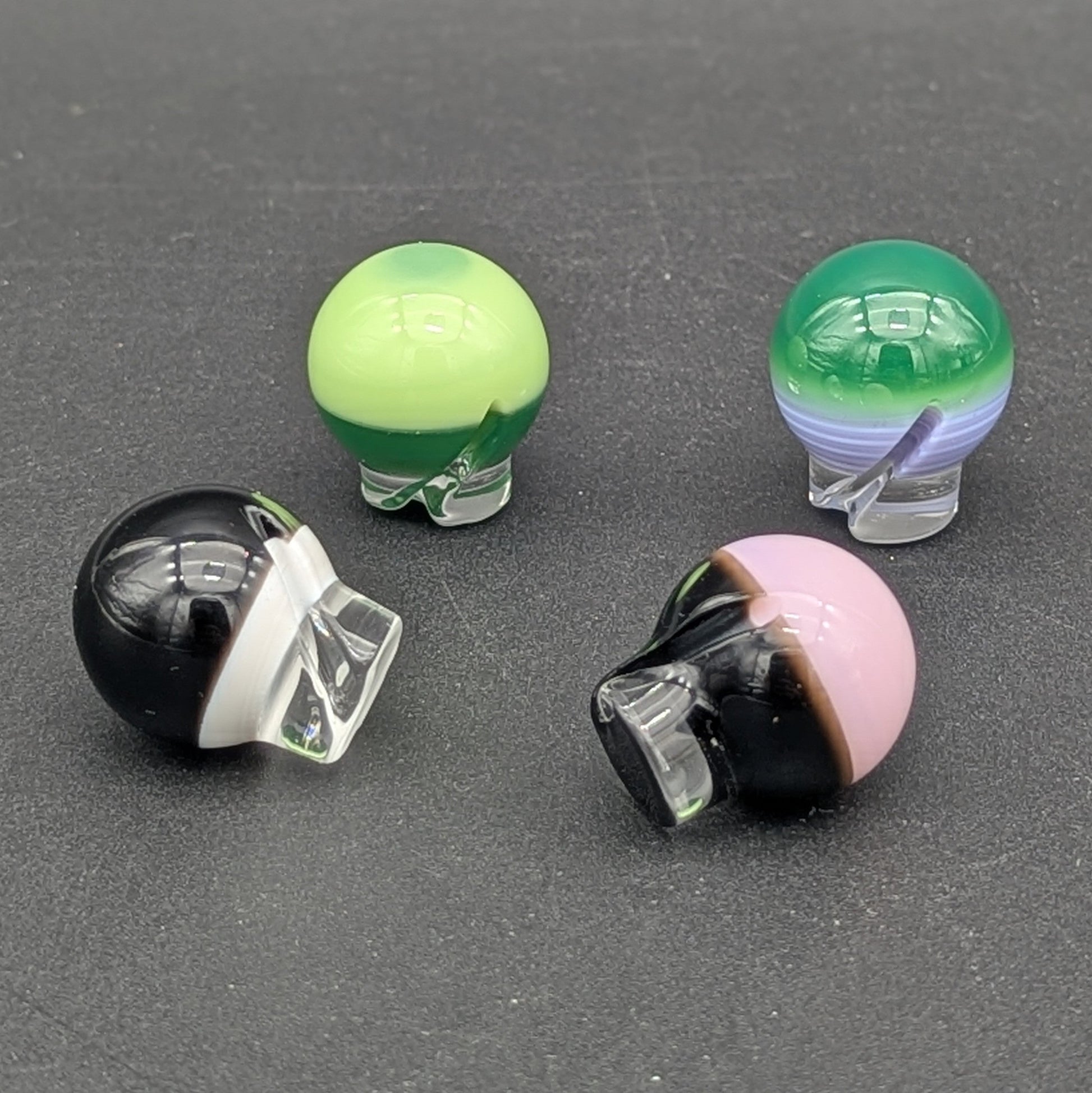 Dual Colored Spinner Marble Carb Cap-Avernic Smoke Shop