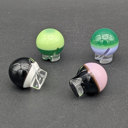 Dual Colored Spinner Marble Carb Cap-Avernic Smoke Shop