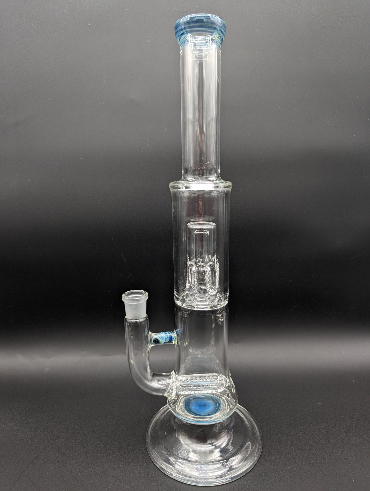 Dual Perc Straight Tube Bongs - Fire Within Glass - Avernic Smoke Shop