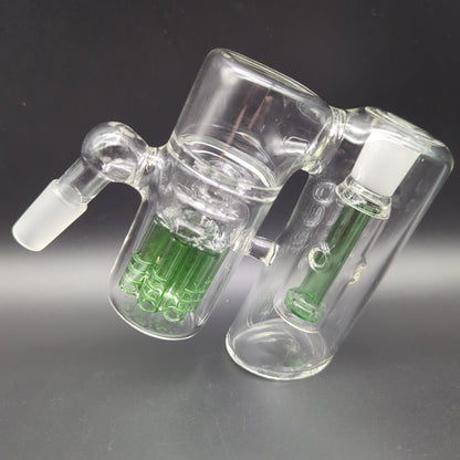 Dual Perc Wet Ash Catcher 14mm 45 Degrees - Avernic Smoke Shop