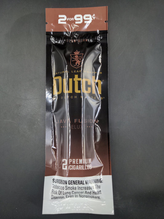 Dutch Masters Java Fusion Natural Blunt Wraps - Avernic Smoke Shop