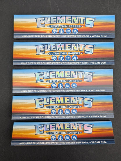 Elements Ultra Thin Kingsize Slim Rice Rolling Papers-Avernic Smoke Shop