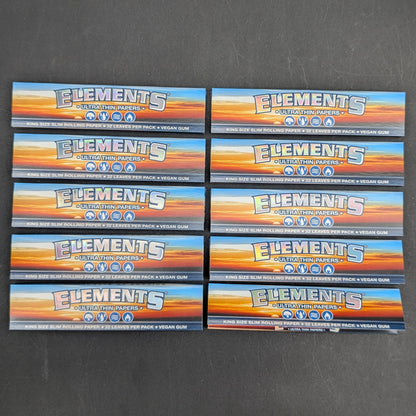 Elements Ultra Thin Kingsize Slim Rice Rolling Papers-Avernic Smoke Shop