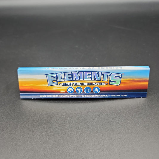 Elements Ultra Thin Kingsize Slim Rice Rolling Papers - Meech Madness Smoke Shop