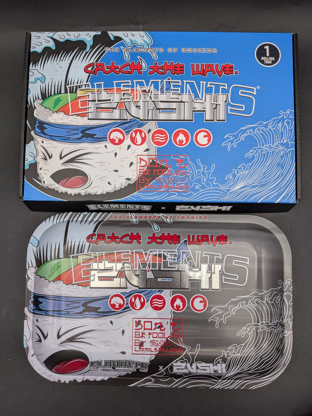 Elements x Zushi - Metal Rolling Tray
