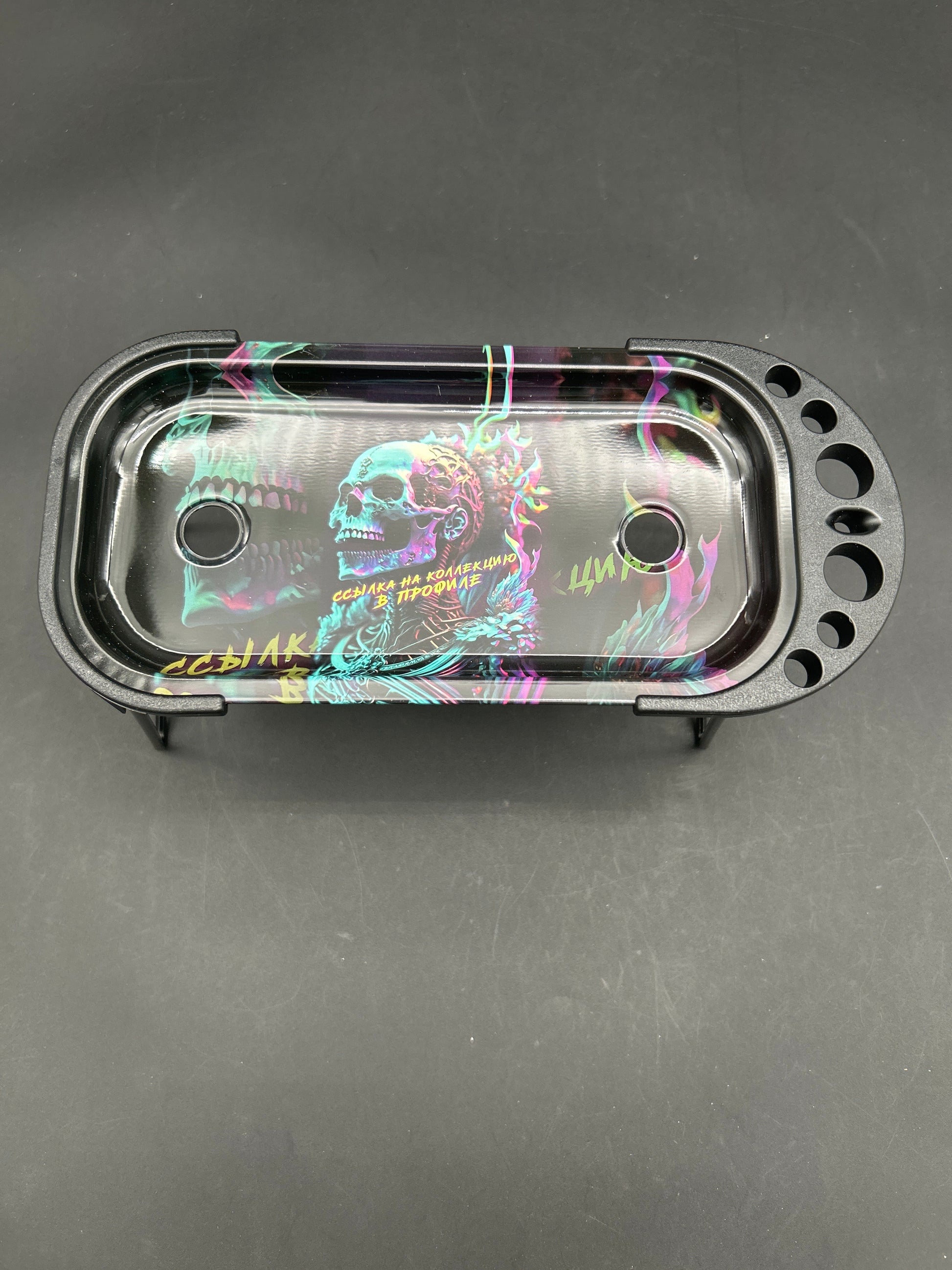 Elevated Metal Rolling Tray & Cone Loader Kit | Wonder Kid | 9.25"x4.2"-Avernic Smoke Shop