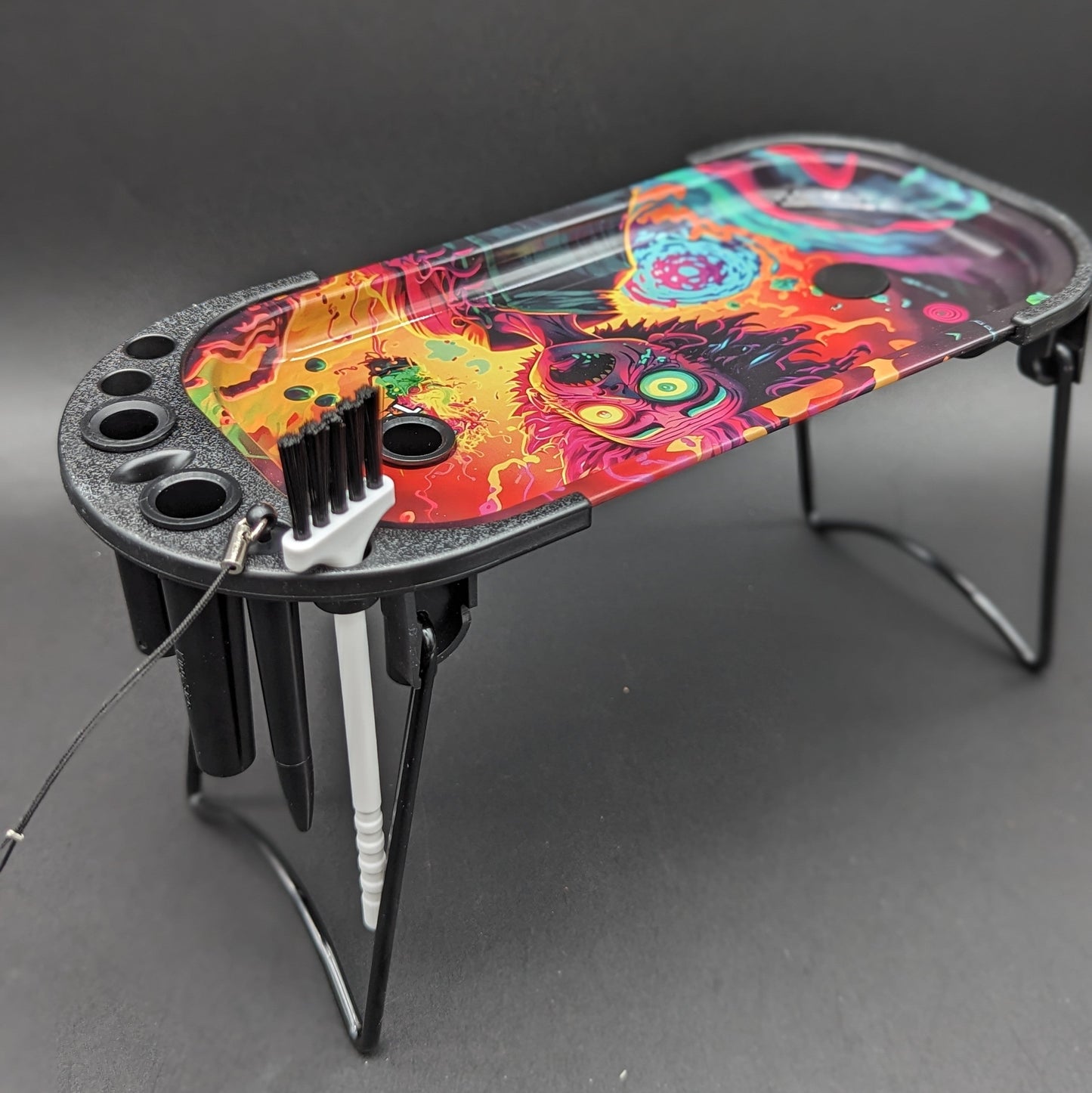 Elevated Metal Rolling Tray & Cone Loader Kit | Wonder Kid | 9.25"x4.2"-Avernic Smoke Shop