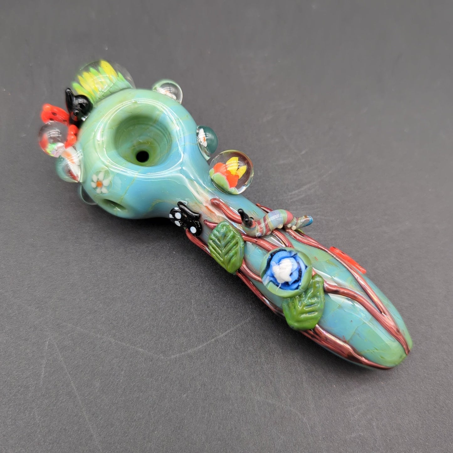 Empire Glassworks Spoon Pipe - Garden Critters - Meech Madness Smoke Shop
