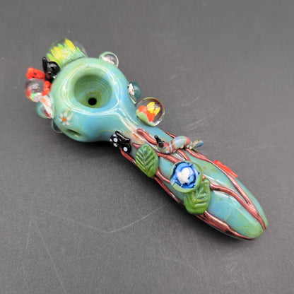 Empire Glassworks Spoon Pipe - Garden Critters - Meech Madness Smoke Shop
