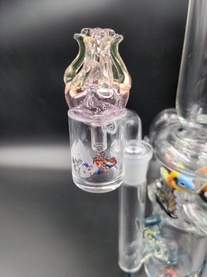 Empire Glassworks "Under The Sea" Recycler w/ Banger, Cap and Pearls - Meech Madness Smoke Shop