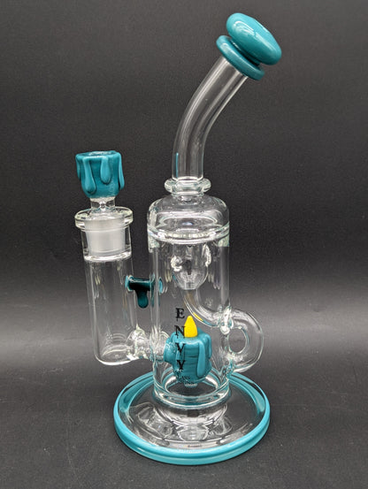 Envy Glass 10" Candle Series Klein Recycler Bong-Avernic Smoke Shop