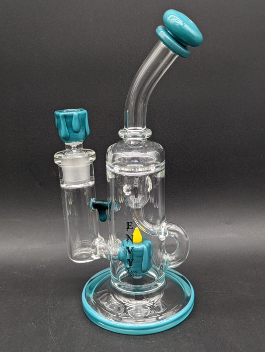 Envy Glass 10" Candle Series Klein Recycler Bong-Avernic Smoke Shop