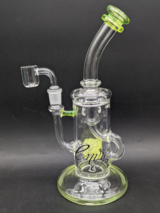Envy Glass 10" "Pop Rocks" Klein Recycler Dab Rig - Meech Madness Smoke Shop