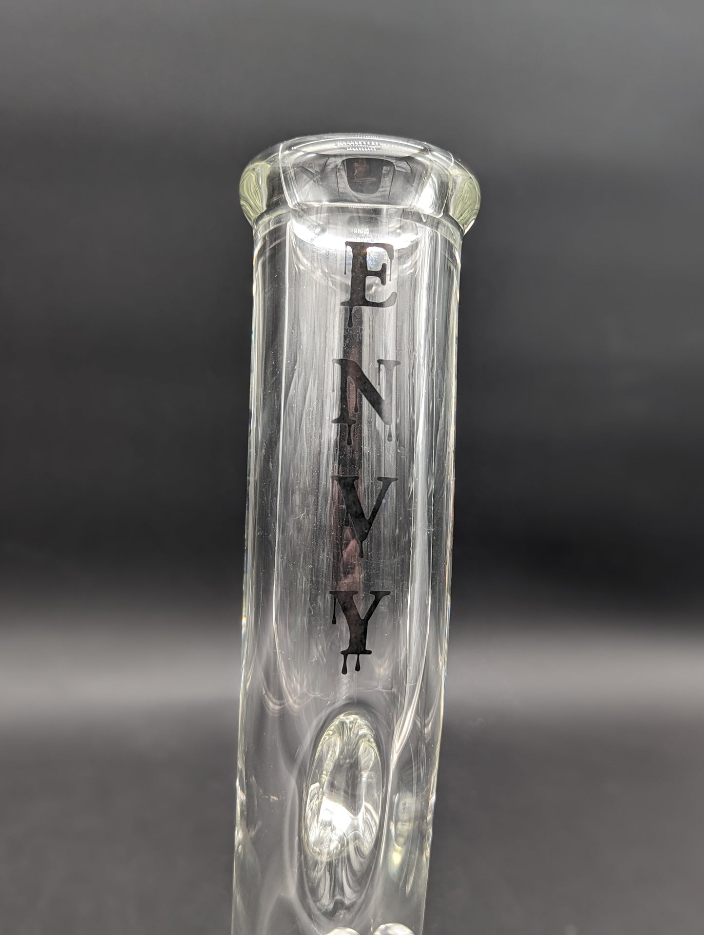 Envy Glass 12.5" 9mm Bent Neck Straight Tube-Avernic Smoke Shop